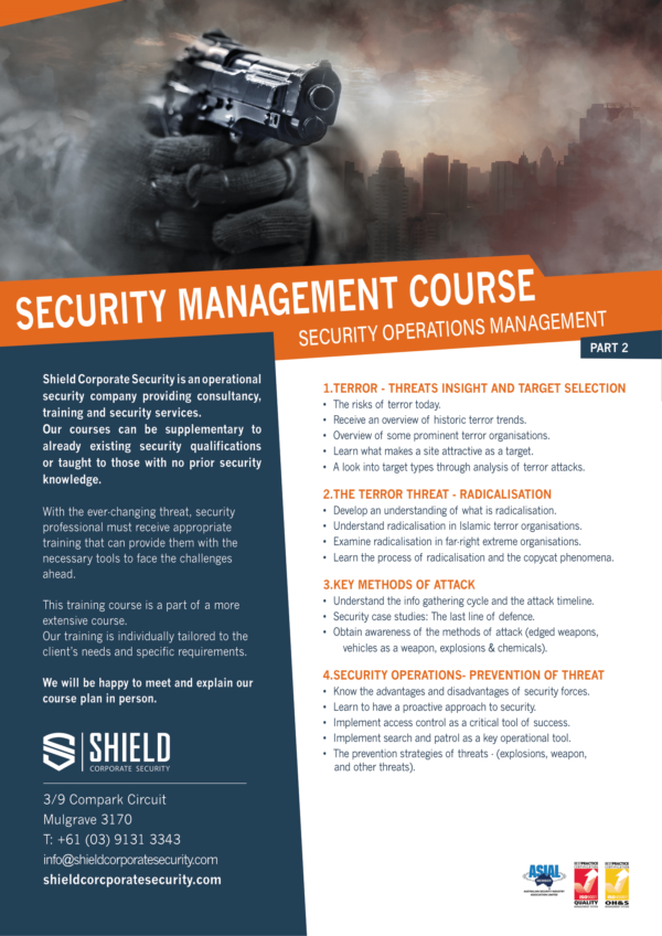 Security Services & Training | Security Guards | Shield Corporate Security